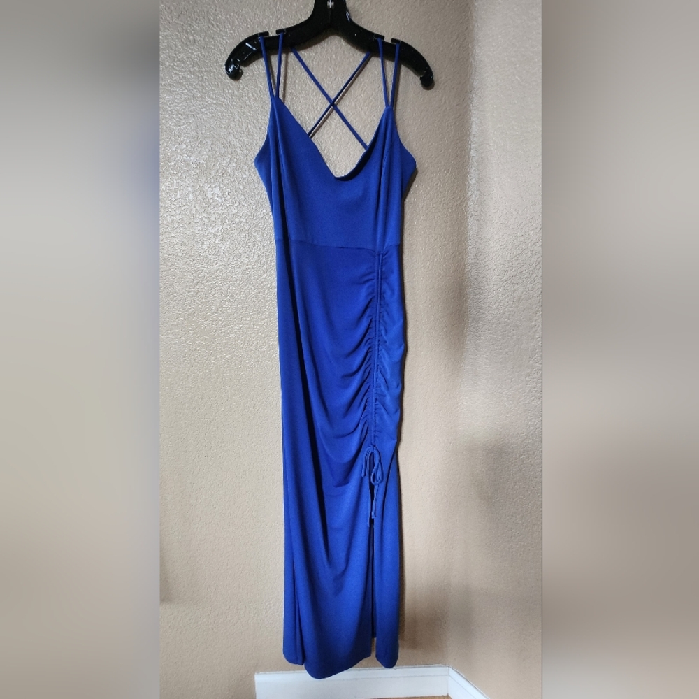 ELH Studio Blue Cocktail Maxi Dress Size XL